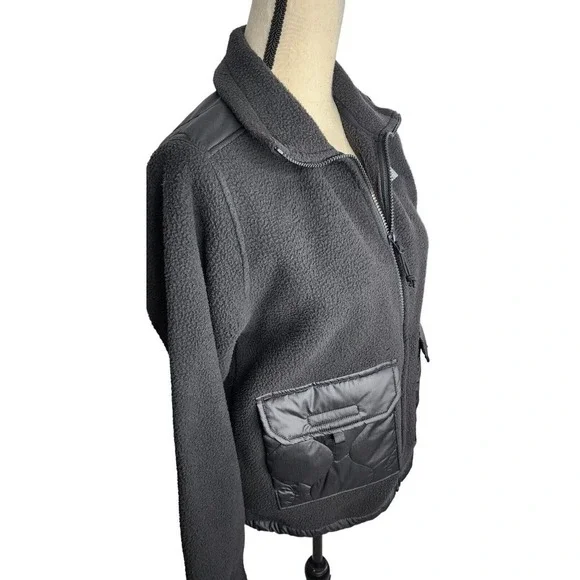 The North Face Royal Arch Coat Fleece Full Zip Jacket Black Soft Size Small - Picture 5 of 11